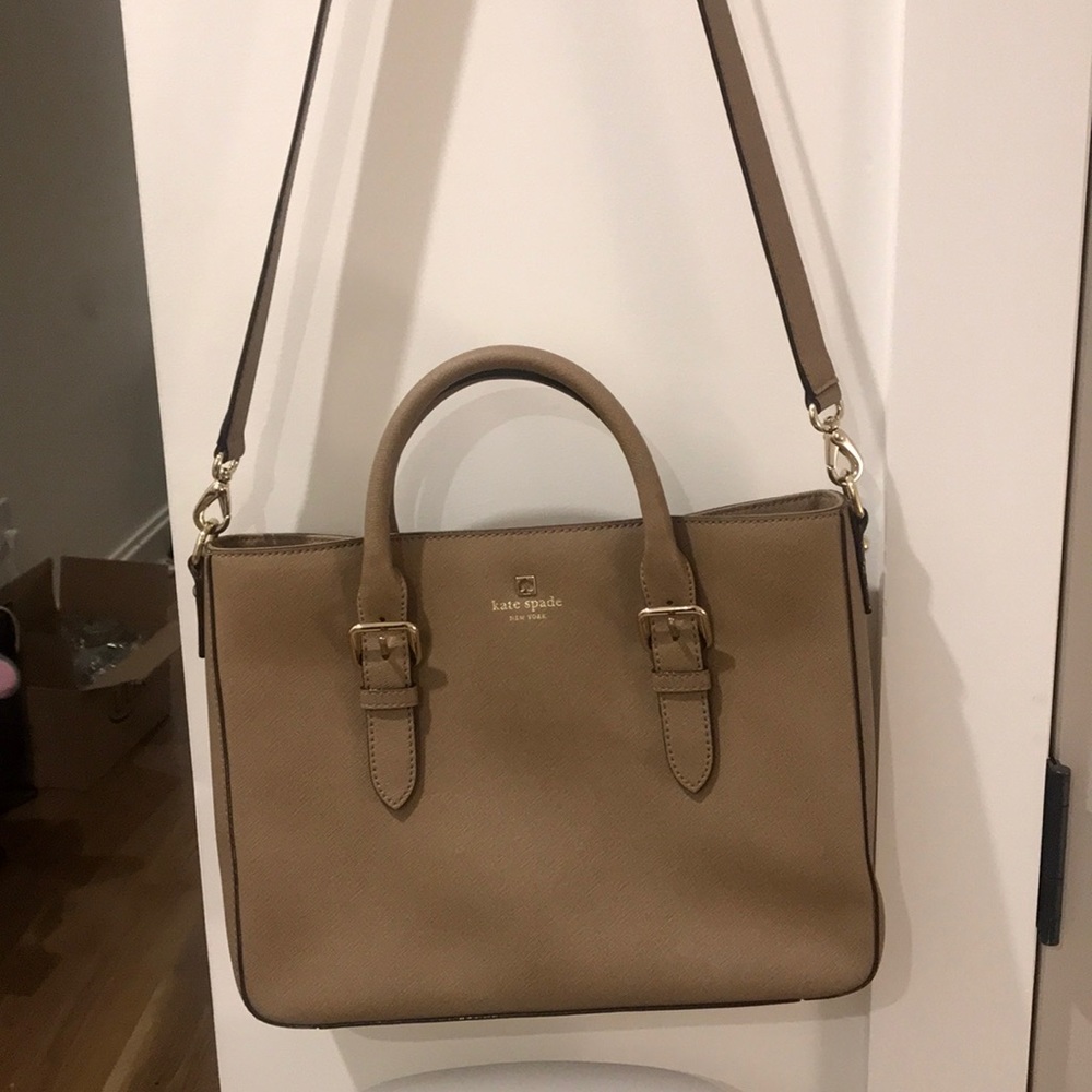 Kate Spade Work Crossbody in Stone